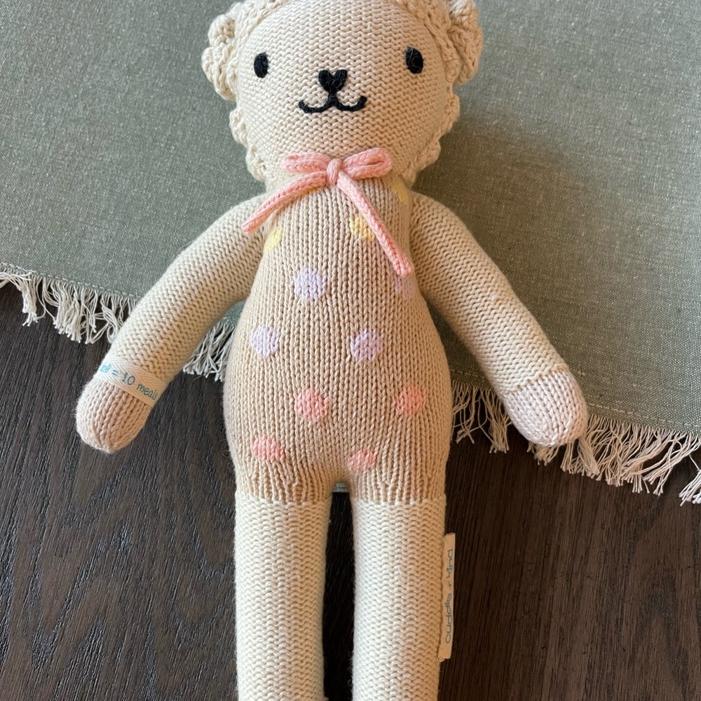 Cuddle+Kind Doll Lucy the Lamb Hand Knit Doll 13”